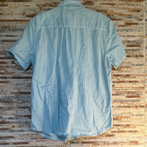 St. John's Bay Sky Blue Casual Button-Down Shirt - Picture 3 of 4